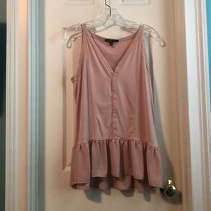Great v neck tank in a blush color